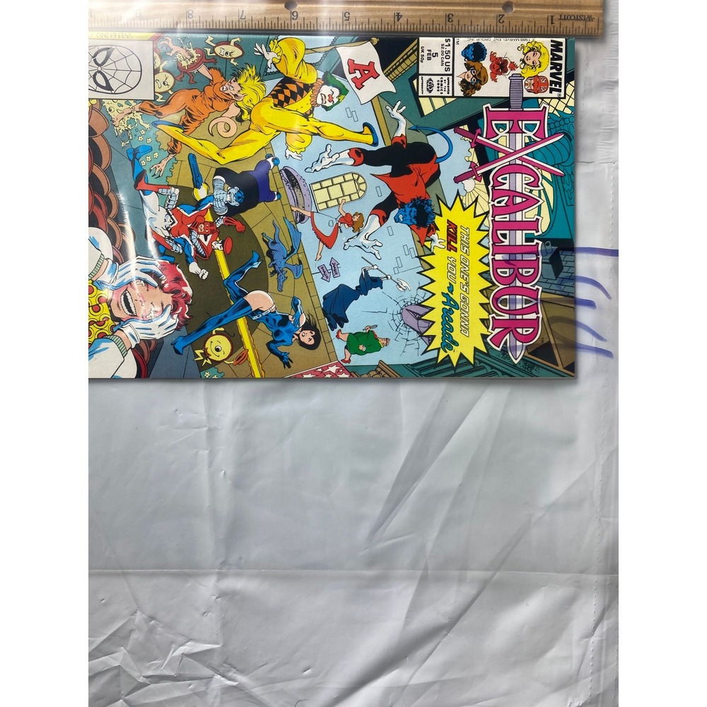 Marvel Excalibur Comic Book 5 February 1989 Arcade‎ Cover